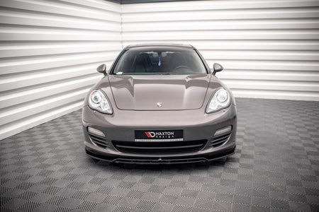 Maxton Front Splitter V.1 Porsche Panamera / Panamera Diesel 970 - Gloss Black