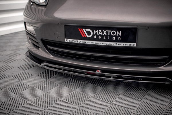 Maxton Front Splitter V.1 Porsche Panamera / Panamera Diesel 970 - Gloss Black
