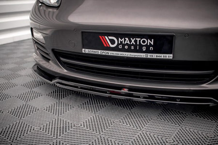 Maxton Front Splitter V.1 Porsche Panamera / Panamera Diesel 970 - Gloss Black