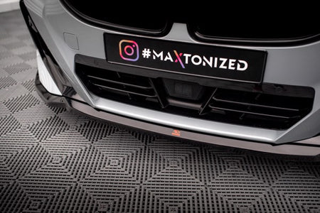 Maxton Front Splitter V.1 BMW 2 Coupe M-Pack / M240I G42 - Gloss Black