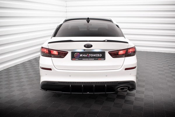 Maxton Rear Side Splitters V.2 Kia Optima Mk4 Facelift - Gloss Black