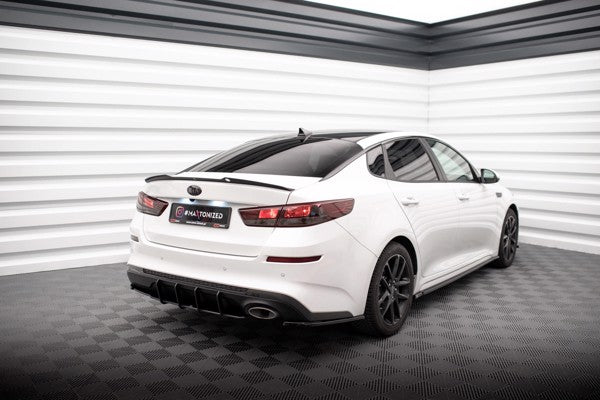 Maxton Rear Side Splitters V.2 Kia Optima Mk4 Facelift - Gloss Black