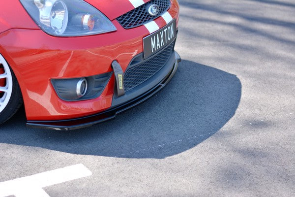 Maxton Front Splitter V.2 Ford Fiesta St Mk6 - Gloss Black