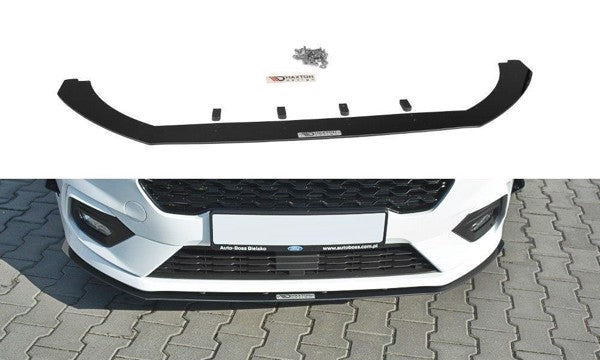 Maxton Front Racing Splitter V.2 Ford Fiesta Mk8 St / St-Line - Gloss Black