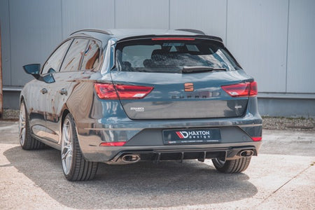 Maxton Rear Valance V.2 Seat Leon Cupra St Mk3 Fl - Gloss Black