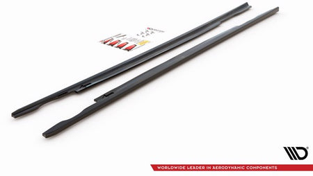 Maxton Side Skirts Diffusers Volkswagen Passat B8 - Gloss Black