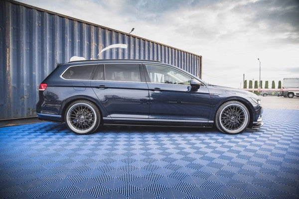 Maxton Side Skirts Diffusers Volkswagen Passat B8 - Gloss Black