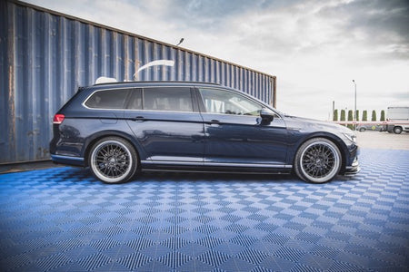 Maxton Side Skirts Diffusers Volkswagen Passat B8 - Gloss Black