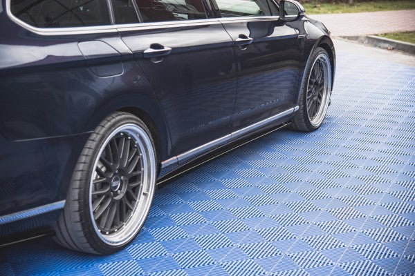 Maxton Side Skirts Diffusers Volkswagen Passat B8 - Gloss Black