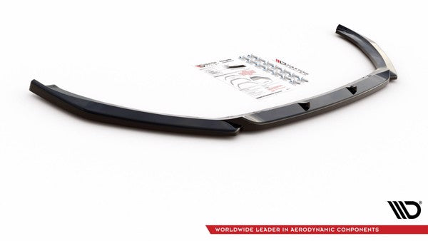 Maxton Front Splitter V.2 Peugeot 2008 Mk2 - Gloss Black