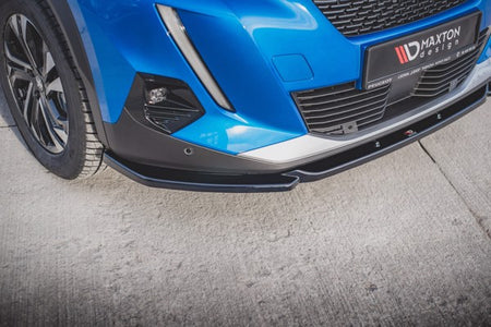 Maxton Front Splitter V.2 Peugeot 2008 Mk2 - Gloss Black