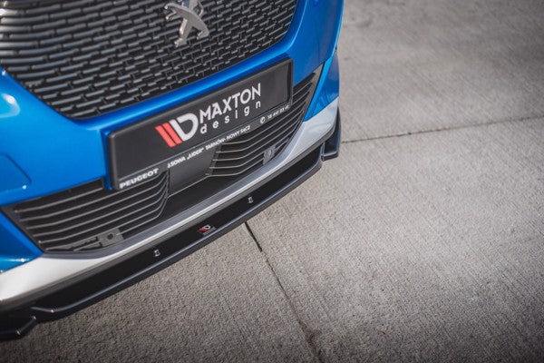 Maxton Front Splitter V.2 Peugeot 2008 Mk2 - Gloss Black