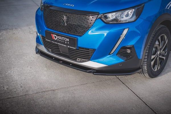 Maxton Front Splitter V.2 Peugeot 2008 Mk2 - Gloss Black