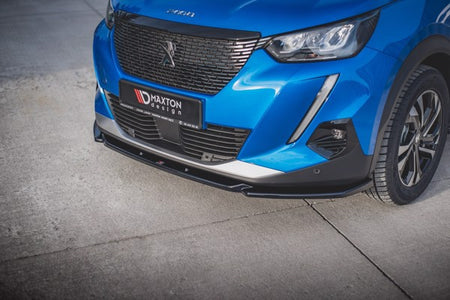 Maxton Front Splitter V.2 Peugeot 2008 Mk2 - Gloss Black