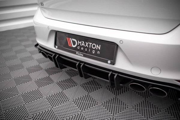 Maxton Street Pro Rear Diffuser Volkswagen Golf R Mk7 - Black