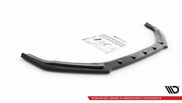 Maxton Front Splitter V.1 Hyundai I20 N Mk3 - Gloss Black