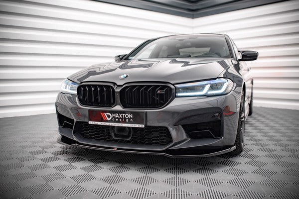Maxton Front Splitter V.2 BMW M5 F90 Facelift - Gloss Black