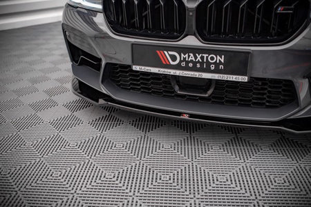 Maxton Front Splitter V.2 BMW M5 F90 Facelift - Gloss Black
