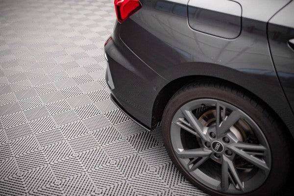 Maxton Street Pro Rear Side Splitters Audi S3 Sedan 8Y - Black
