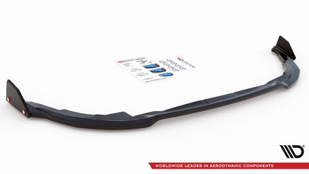 Maxton Central Rear Splitter + Flaps  Toyota Corolla Gr Sport Hatchback Xii - Gloss Black