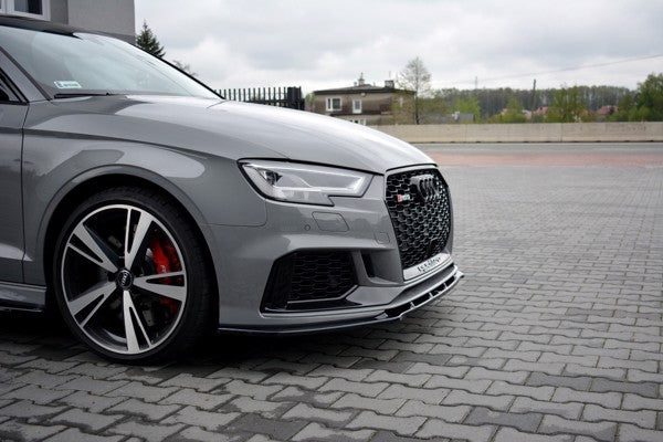 Maxton Front Splitter V.1 Audi RS3 8V Fl Sedan - Gloss Black
