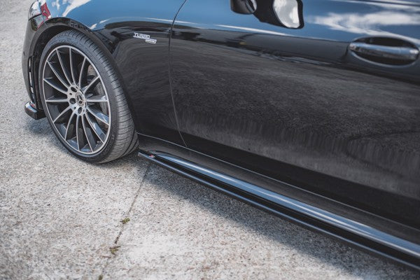 Maxton Side Skirts Diffusers Mercedes-Benz Cls Amg-Line C257 - Gloss Black