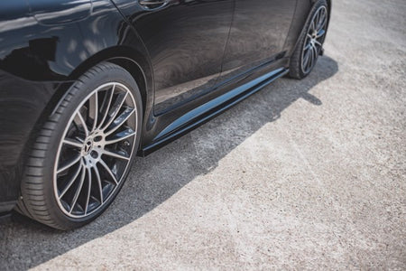Maxton Side Skirts Diffusers Mercedes-Benz Cls Amg-Line C257 - Gloss Black