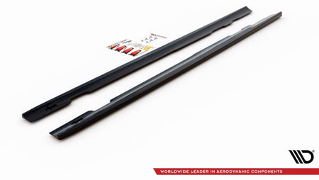Maxton Side Skirts Diffusers Mercedes-Benz Cls Amg-Line C257 - Gloss Black