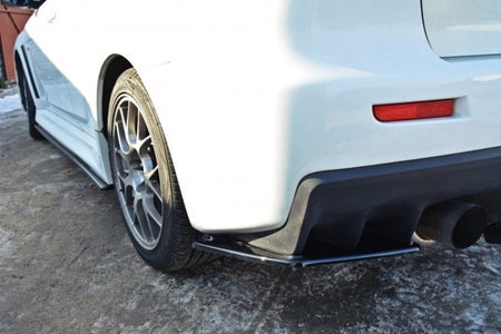 Maxton Rear Side Splitters Mitsubishi Lancer Evo X - Gloss Black