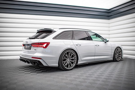 Maxton Rear Side Splitters Audi A6 C8 S-Line - Gloss Black