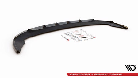 Maxton Front Splitter V.1 BMW 2 Gran Coupe M-Pack / M235I F44 - Gloss Black