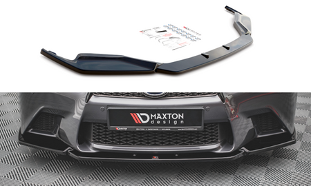 Maxton Front Splitter V.1 Lexus Gs F Sport Mk4 (L10) - Gloss Black