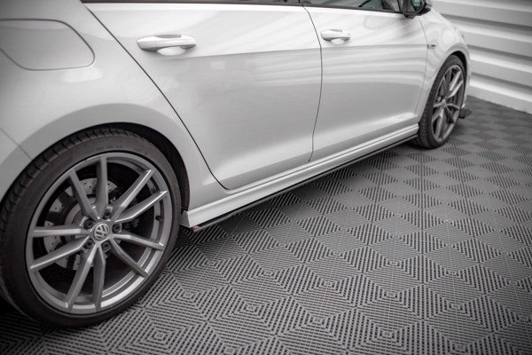 Maxton Street Pro Side Skirts Diffusers Volkswagen Golf R Mk7 - Black