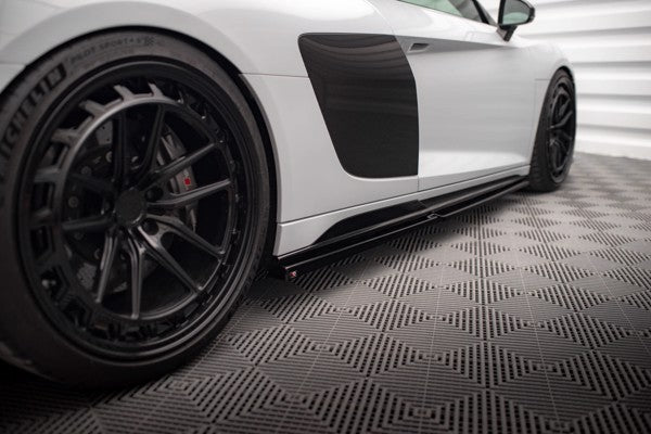 Maxton Side Skirts Diffusers V.2 Audi R8 Mk2 Facelift - Gloss Black