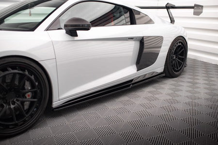 Maxton Side Skirts Diffusers V.2 Audi R8 Mk2 Facelift - Gloss Black