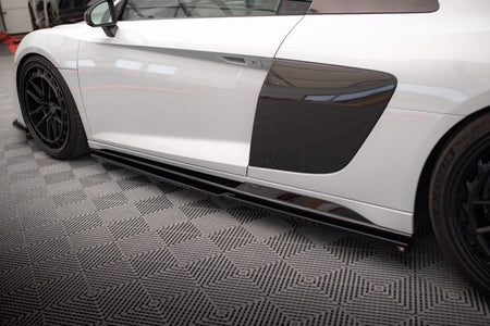 Maxton Side Skirts Diffusers V.2 Audi R8 Mk2 Facelift - Gloss Black