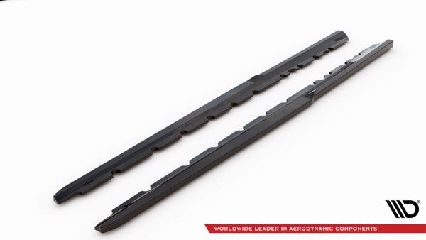 Maxton Side Skirts Diffusers V.2 Audi R8 Mk2 Facelift - Gloss Black