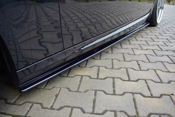 Maxton Side Skirts Diffusers For BMW 3 E92 M-Pack Facelift - Gloss Black