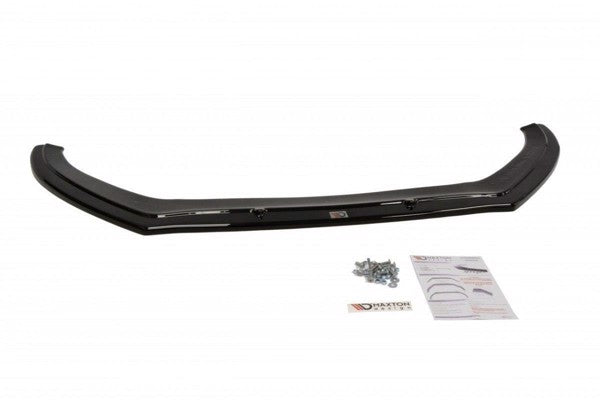 Maxton Front Splitter V.1 Audi A4 B8 Fl - Gloss Black