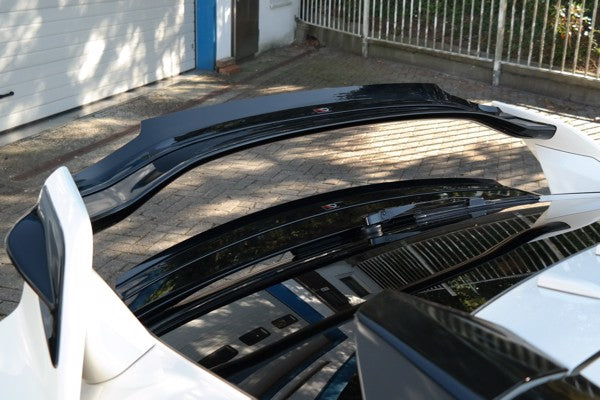 Maxton Upper Spoiler Extension V.2 Honda Civic X Type R - Gloss Black