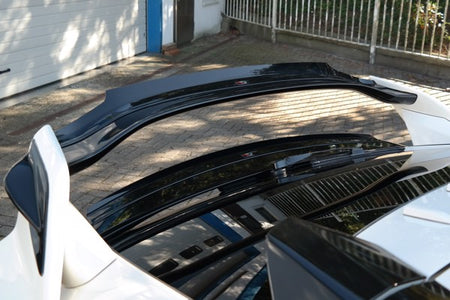 Maxton Upper Spoiler Extension V.2 Honda Civic X Type R - Gloss Black