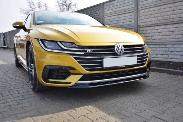 Maxton Front Splitter V.2 VW Arteon - Gloss Black