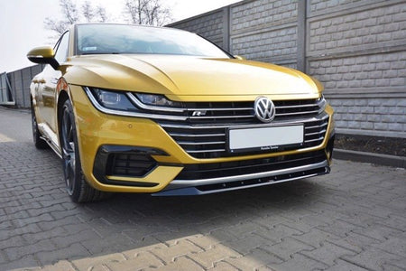 Maxton Front Splitter V.2 VW Arteon - Gloss Black