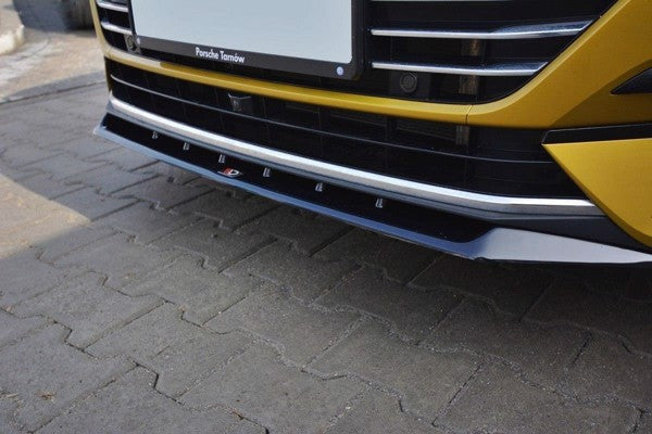 Maxton Front Splitter V.2 VW Arteon - Gloss Black