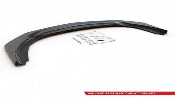 Maxton Front Splitter V.3 Mercedes A35 Amg / Amg-Line W177  - Gloss Black
