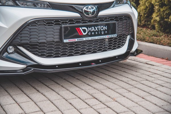 Maxton Front Splitter V.2 Toyota Corolla Xii Touring Sports/ Hatchback - Gloss Black