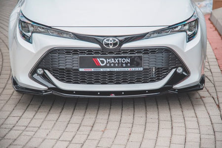 Maxton Front Splitter V.2 Toyota Corolla Xii Touring Sports/ Hatchback - Gloss Black