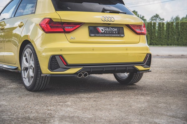 Maxton Rear Side Splitters Audi A1 S-Line Gb - Gloss Black