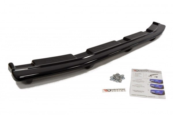 Maxton Central Rear Splitter Mazda 3 Mk2 Mps (With Vertical Bars) - Gloss Black