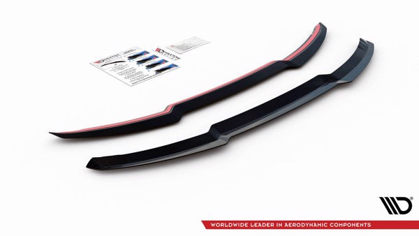 Maxton Spoiler Cap Audi Sq7 / Q7 S-Line Mk. 2 - Gloss Black